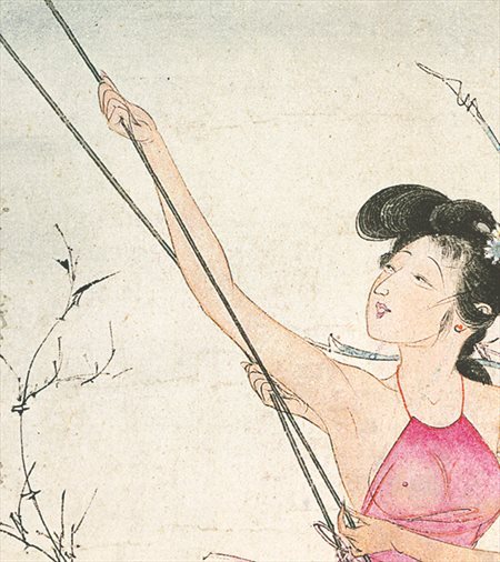 丹东-胡也佛的仕女画和最知名的金瓶梅秘戏图